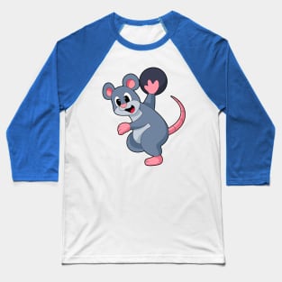 Rat at Bowling with Bowling ball Baseball T-Shirt